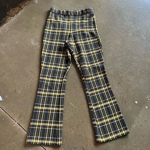 Plaid Flare Pants